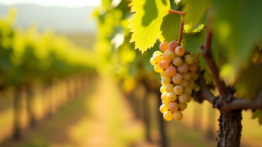 Viñas cargadas de uvas en época de cosecha